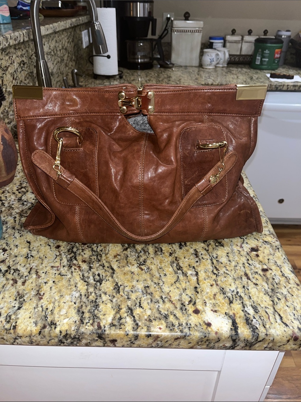 EUC Vintage Bulga Tasia  Buttery Soft Leather Handbag